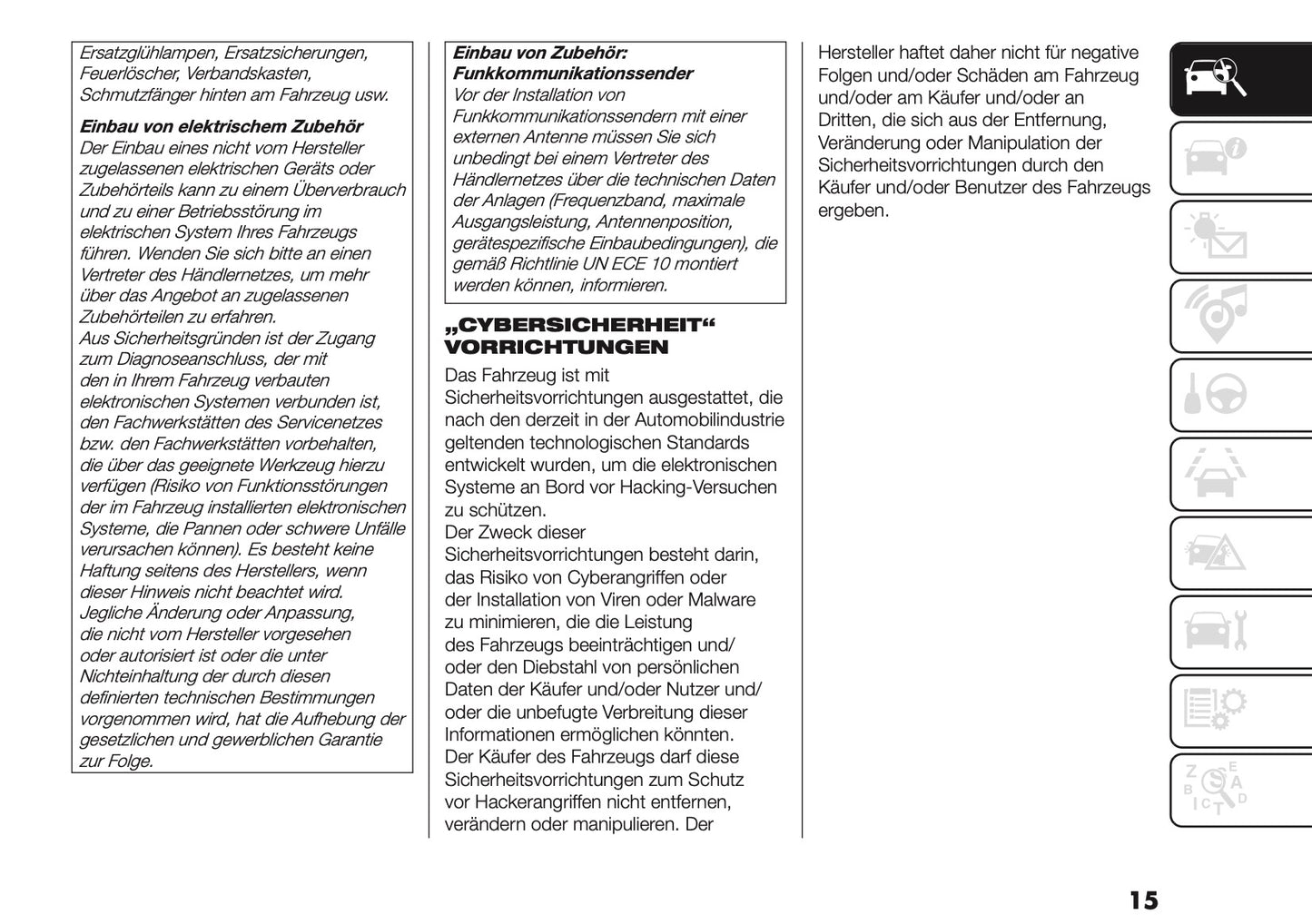 2026 Fiat Grande Panda Bedienungsanleitung | Deutsch