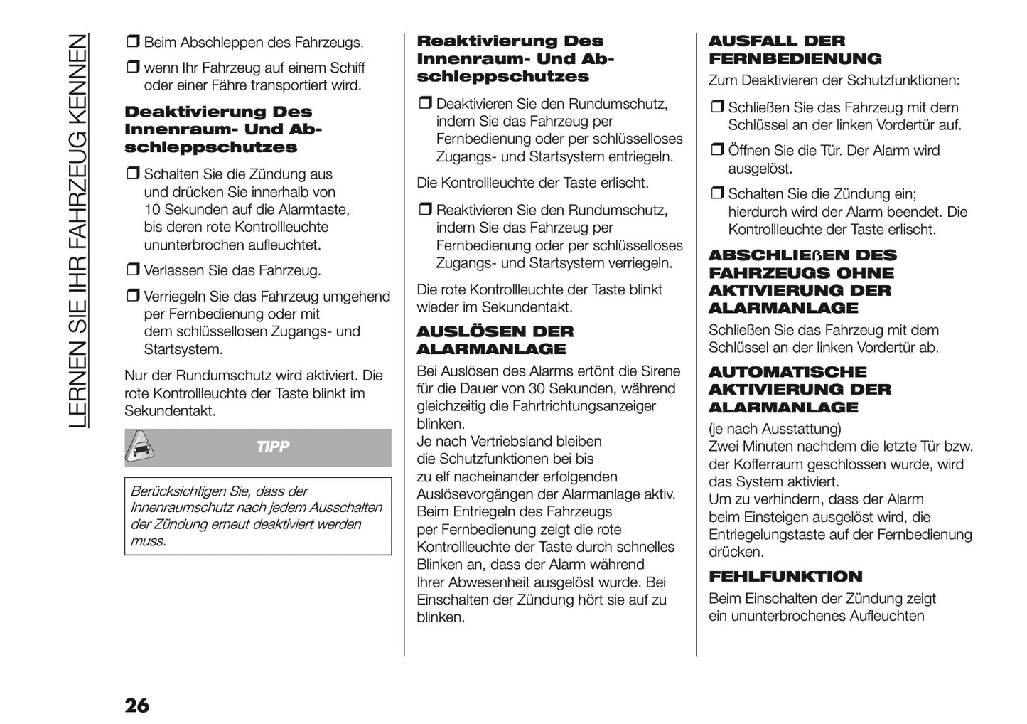 2026 Fiat Grande Panda Bedienungsanleitung | Deutsch