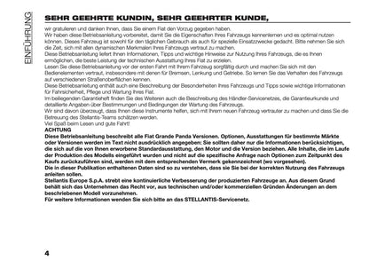 2026 Fiat Grande Panda Bedienungsanleitung | Deutsch