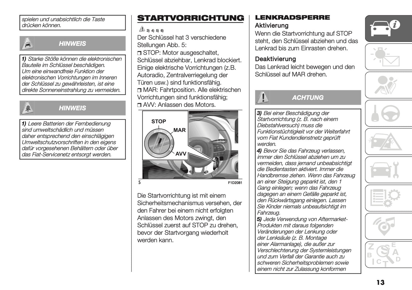 2025-2026 Fiat Panda/Pandina Owner's Manual | German