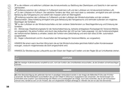 2026 Fiat Panda/Pandina Bedienungsanleitung | Deutsch