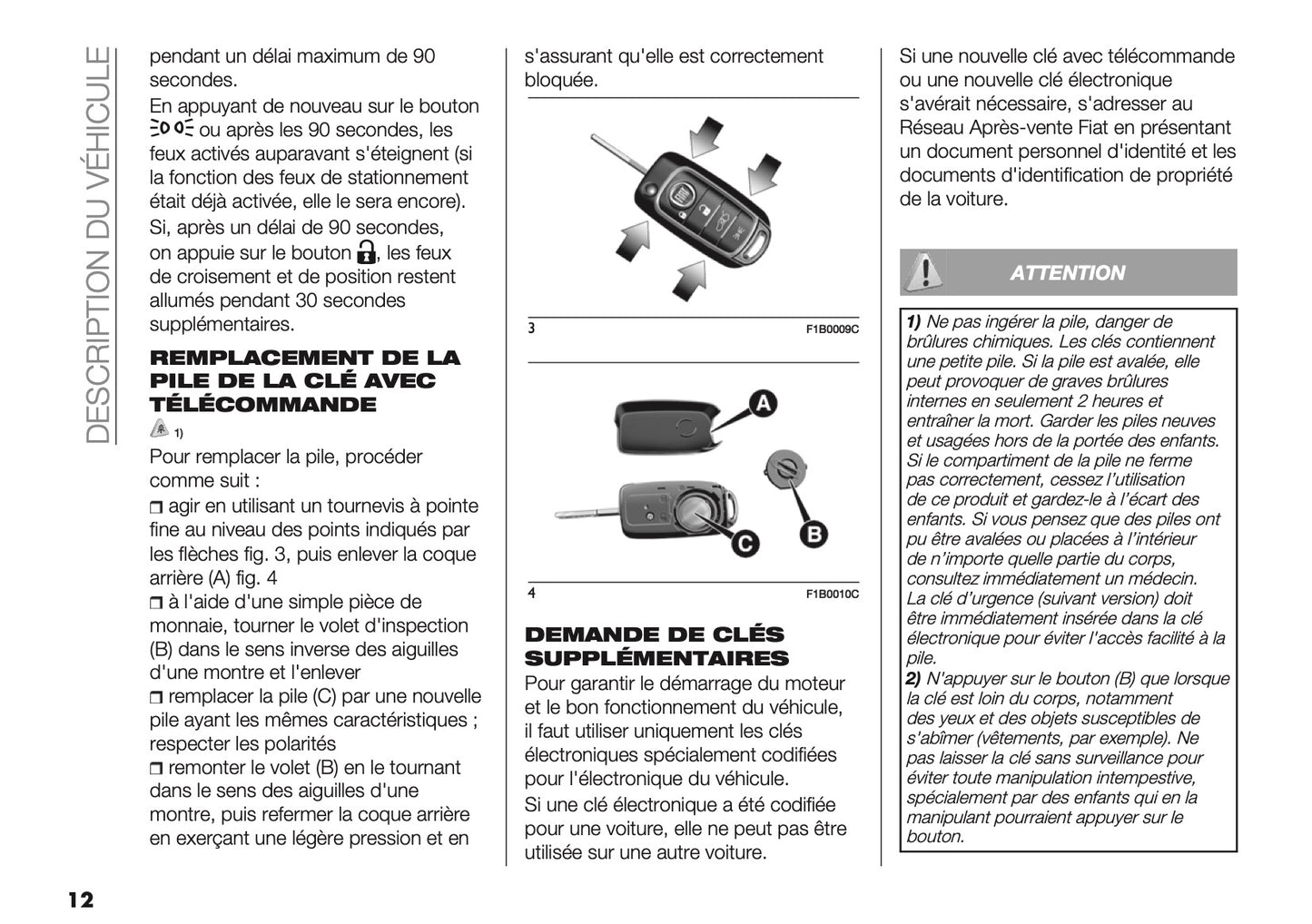 2026 Fiat Panda/Pandina Owner's Manual | French