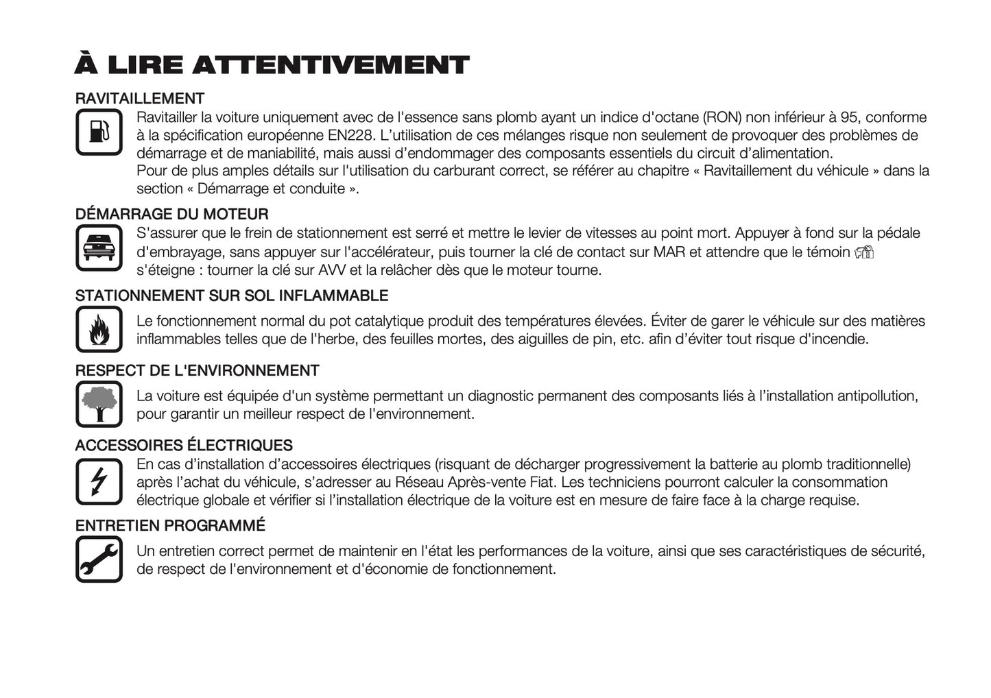 2026 Fiat Panda/Pandina Owner's Manual | French