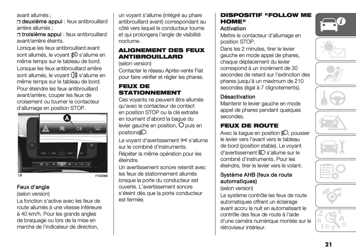 2026 Fiat Panda/Pandina Owner's Manual | French