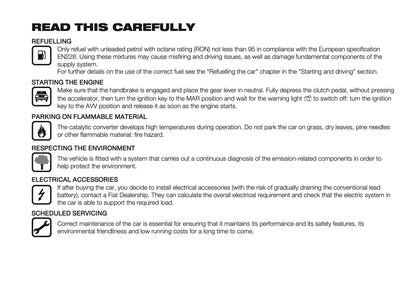 2025-2026 Fiat Panda/Pandina Owner's Manual | English