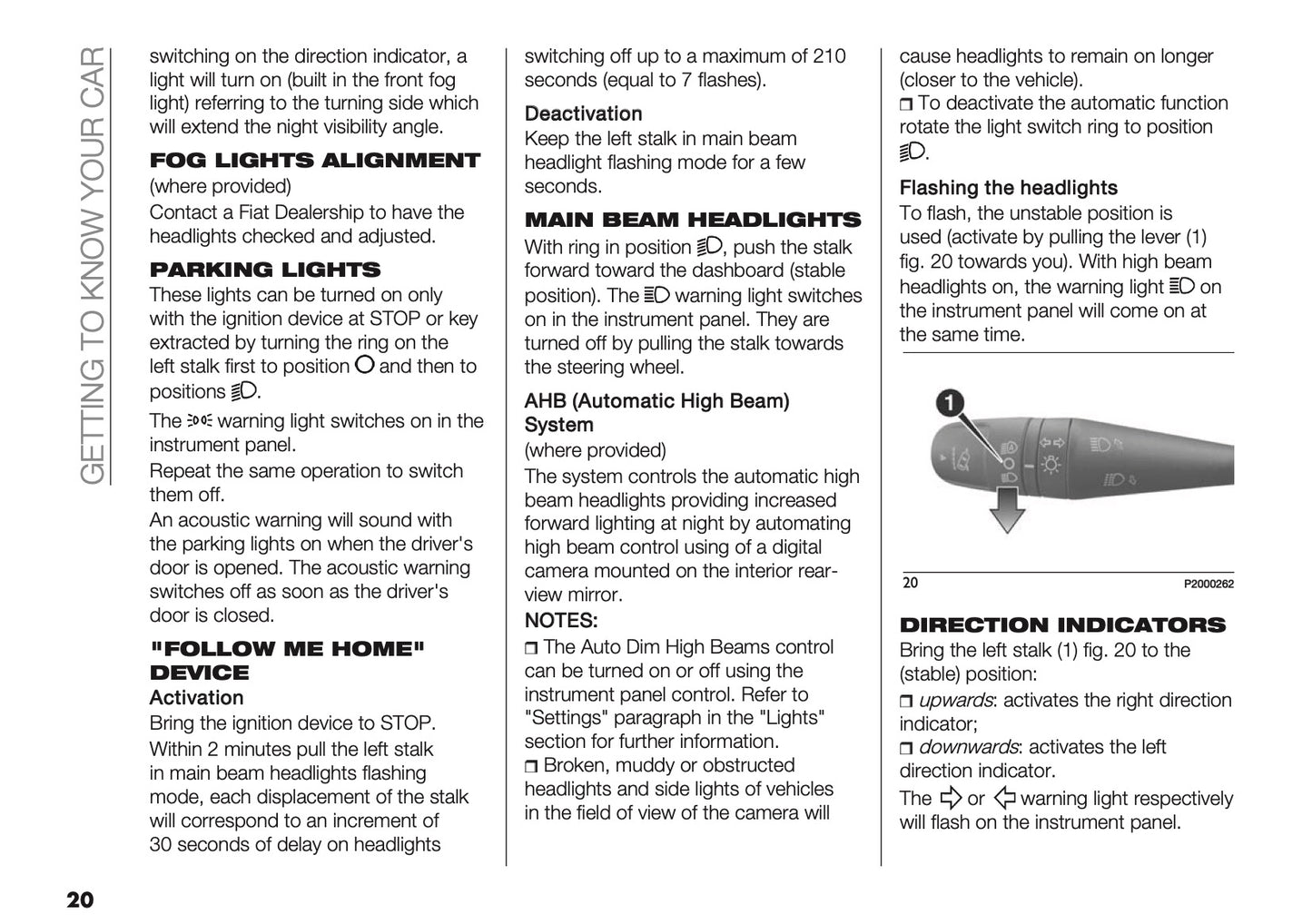 2025-2026 Fiat Panda/Pandina Owner's Manual | English