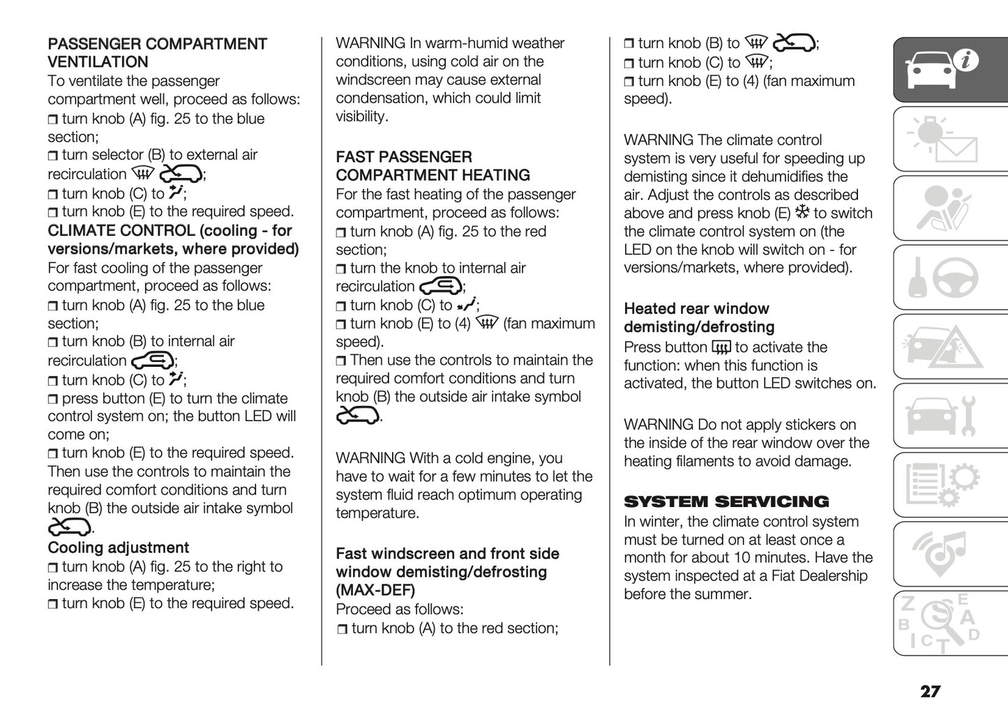 2025-2026 Fiat Panda/Pandina Owner's Manual | English