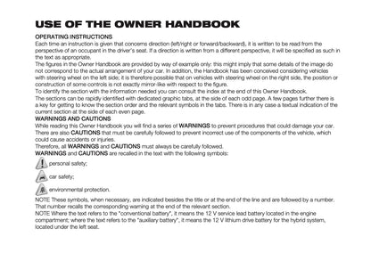 2025-2026 Fiat Panda/Pandina Owner's Manual | English