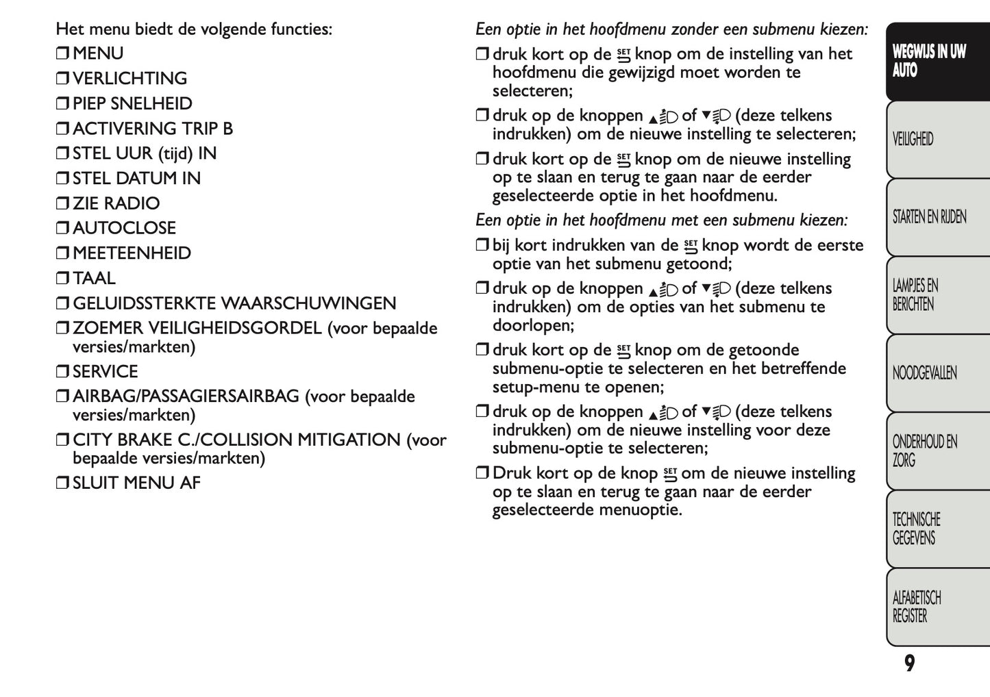 2013 Fiat Panda Gebruikershandleiding | Nederlands