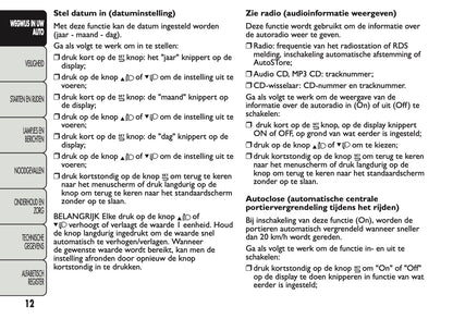 2013 Fiat Panda Gebruikershandleiding | Nederlands