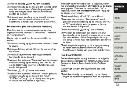 2013 Fiat Panda Gebruikershandleiding | Nederlands