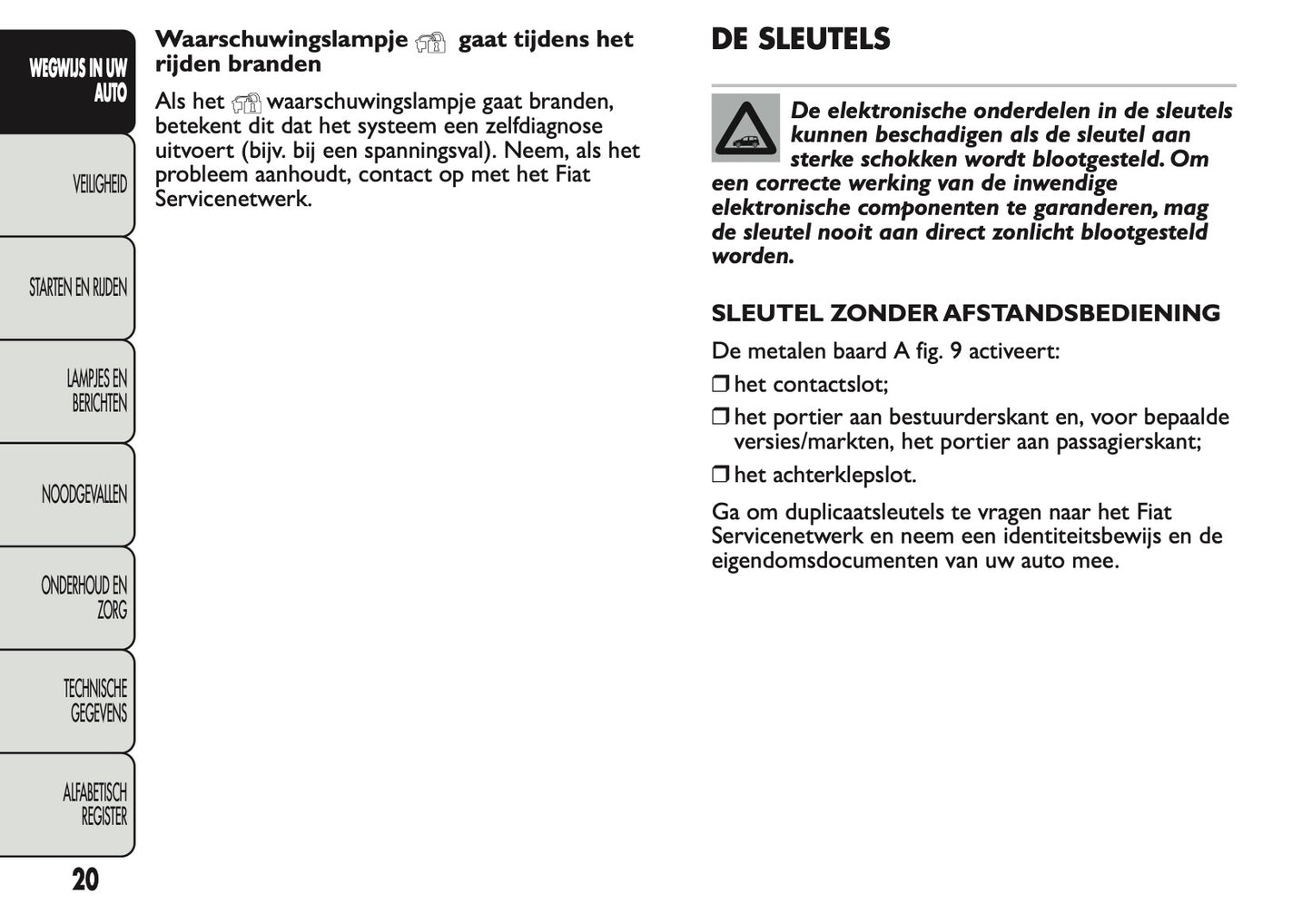 2013 Fiat Panda Gebruikershandleiding | Nederlands