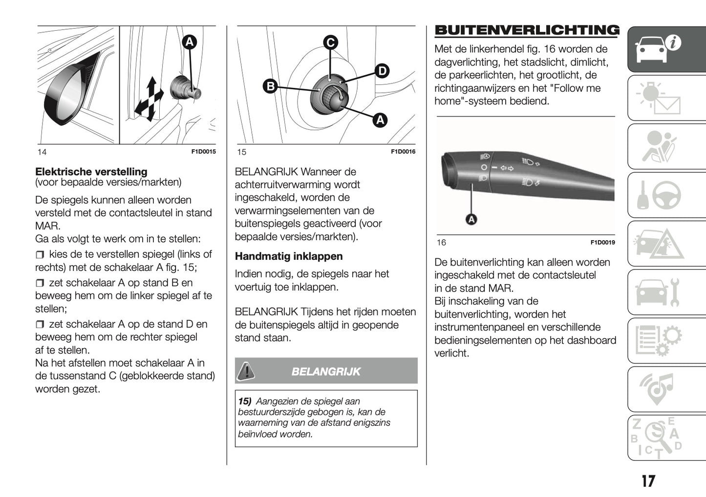 2017 Fiat Panda Gebruikershandleiding | Nederlands