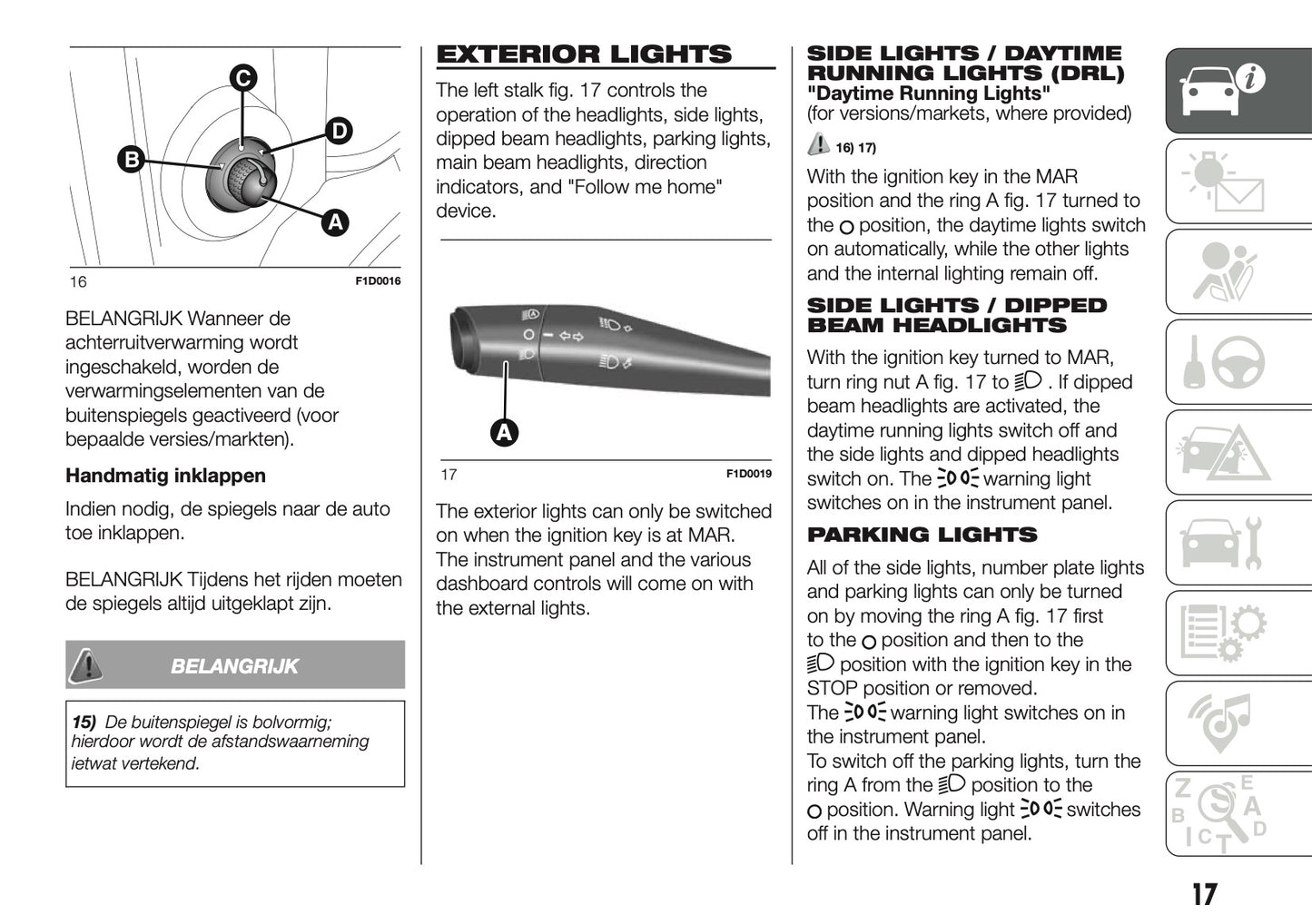 2018-2019 Fiat Panda Gebruikershandleiding | Nederlands
