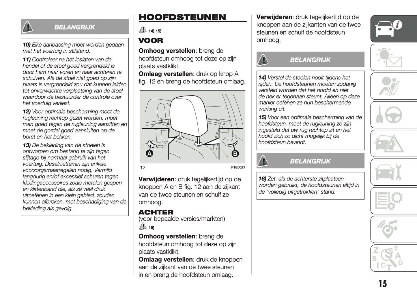 2017 Fiat Punto Easy Owner's Manual | Dutch