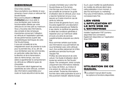 2026 Fiat Scudo/Ulysse Owner's Manual | French