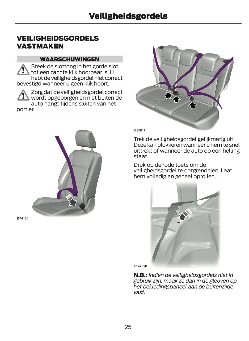 2014-2015 Ford B-Max Gebruikershandleiding | Nederlands