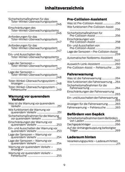 2024-2025 Ford Bronco Owner's Manual | German