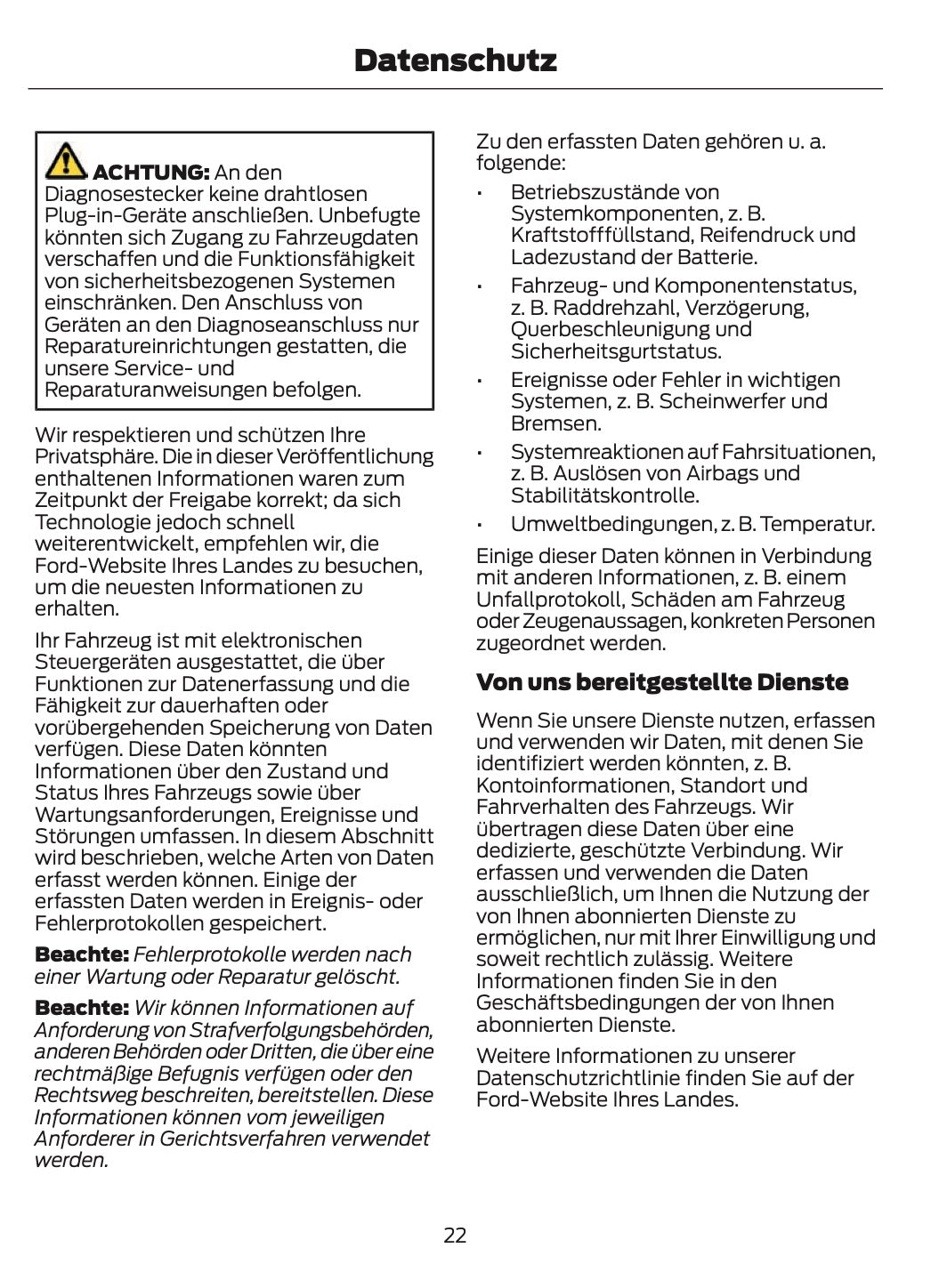 2024-2025 Ford Bronco Owner's Manual | German