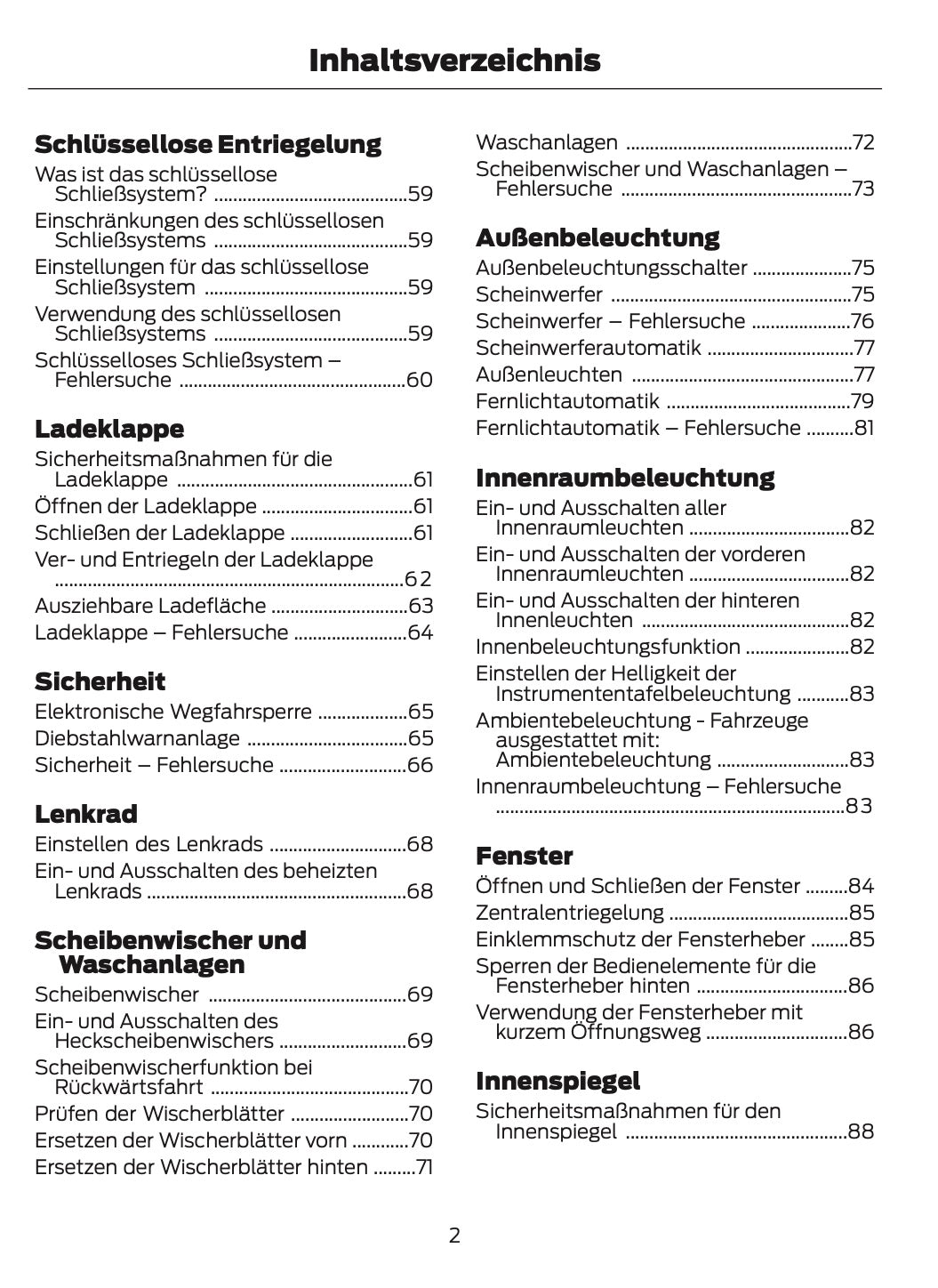 2024-2025 Ford Bronco Owner's Manual | German