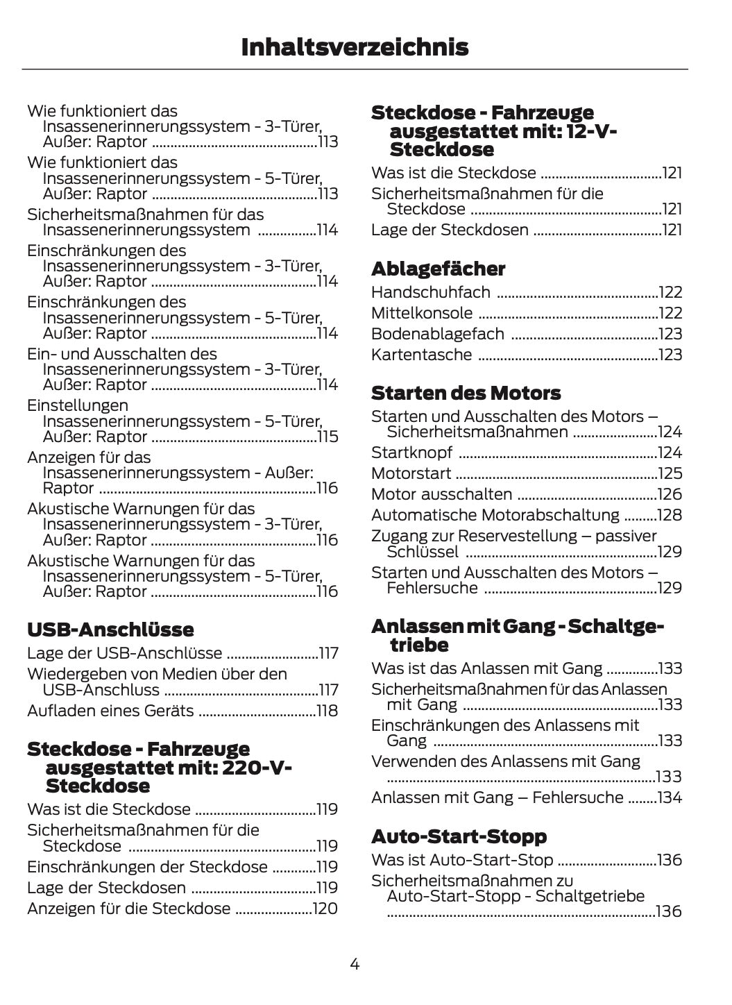 2024-2025 Ford Bronco Owner's Manual | German