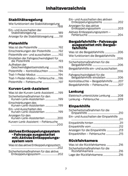 2024-2025 Ford Bronco Owner's Manual | German