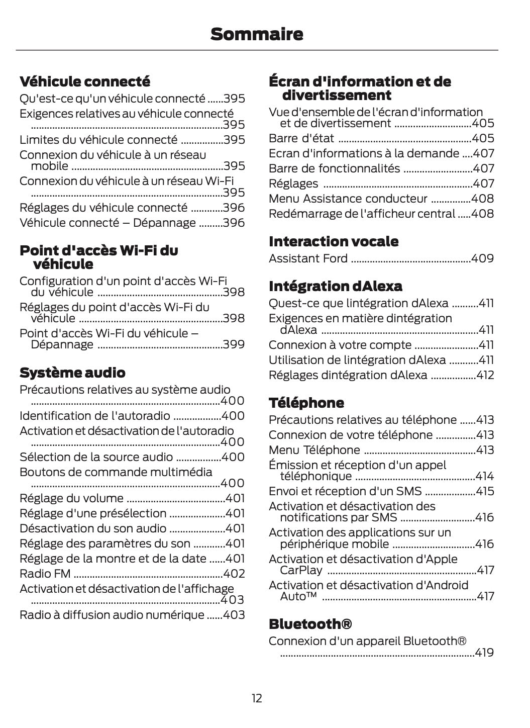 2024-2025 Ford Bronco Gebruikershandleiding | Frans
