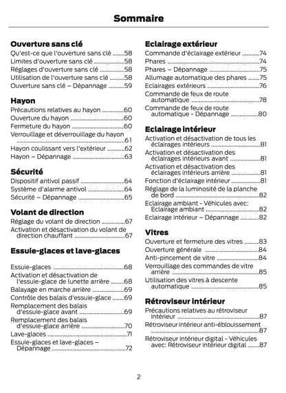 2024-2025 Ford Bronco Gebruikershandleiding | Frans