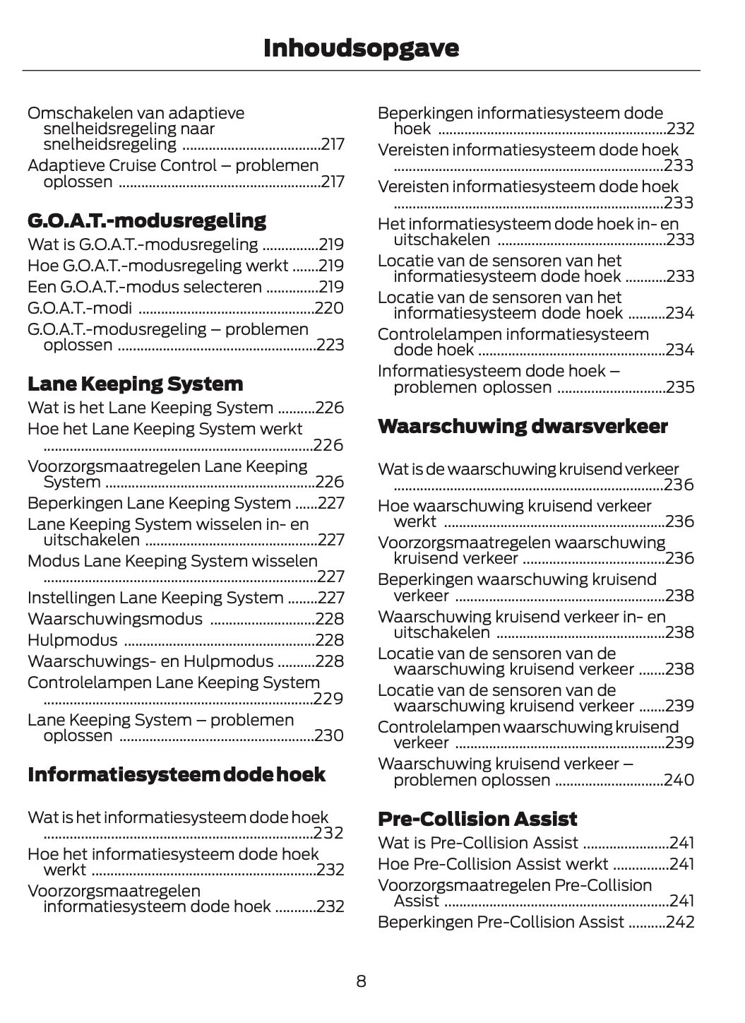 2024-2025 Ford Bronco Gebruikershandleiding | Nederlands