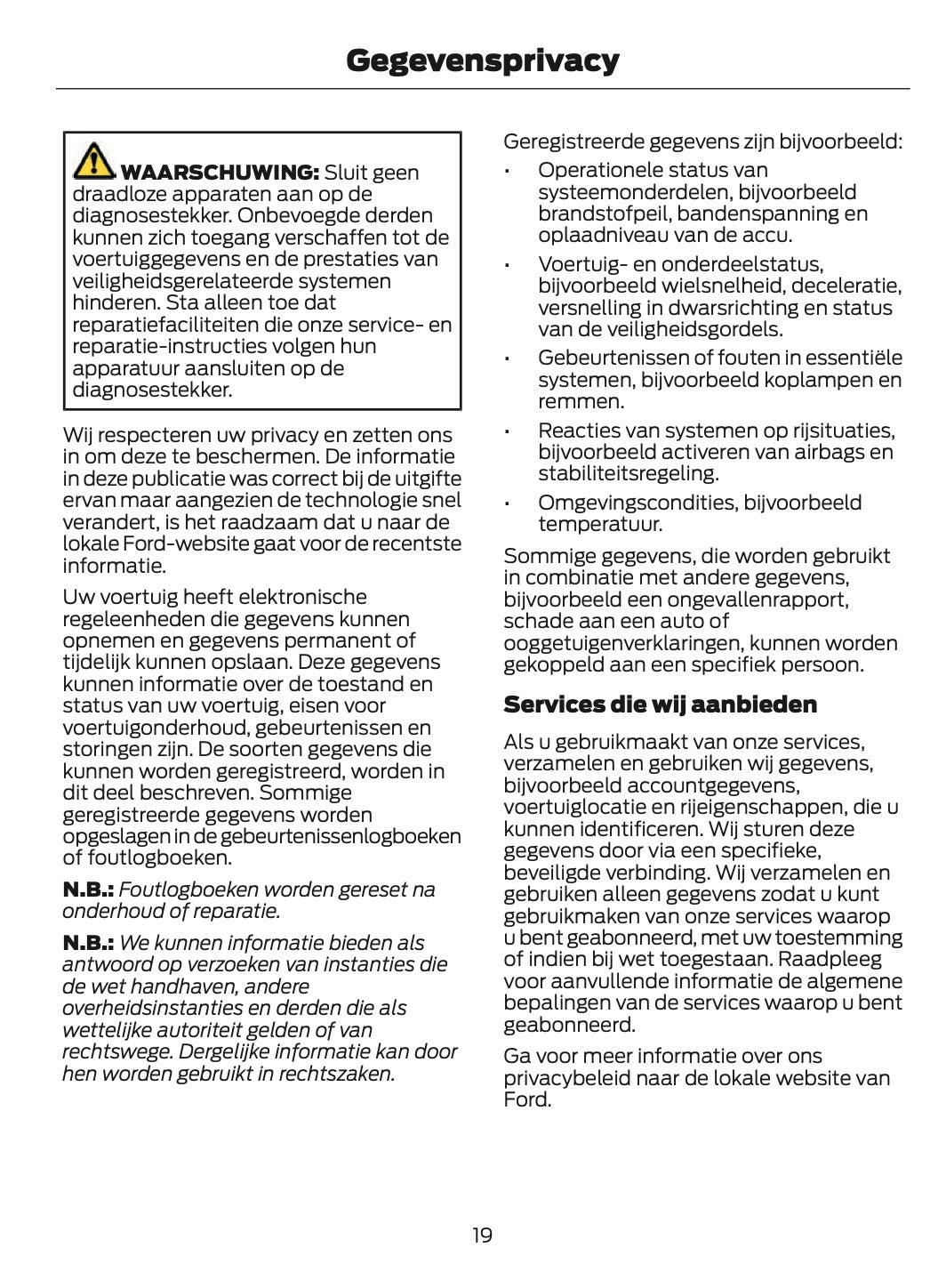 2024-2025 Ford Bronco Gebruikershandleiding | Nederlands