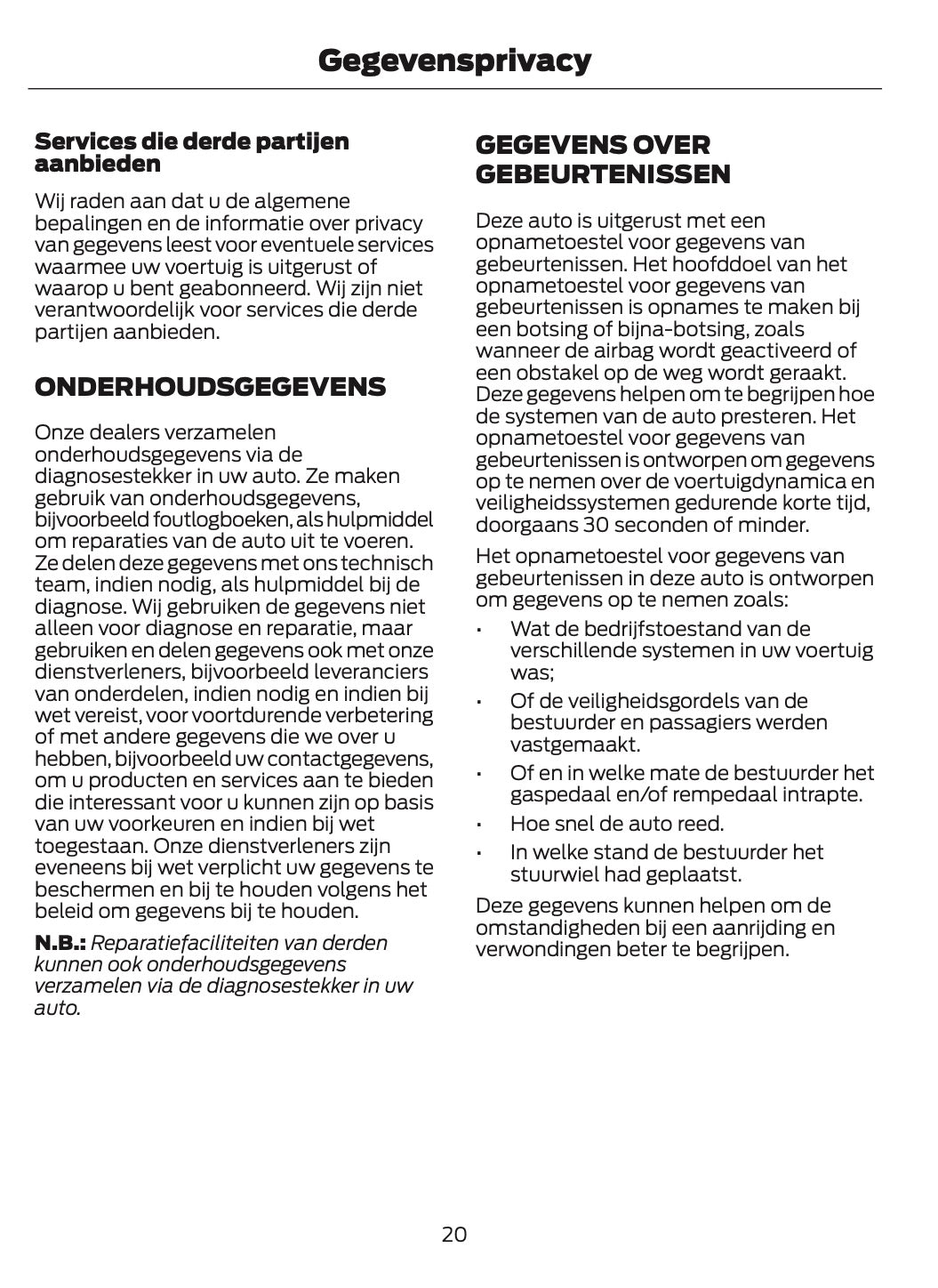 2024-2025 Ford Bronco Gebruikershandleiding | Nederlands