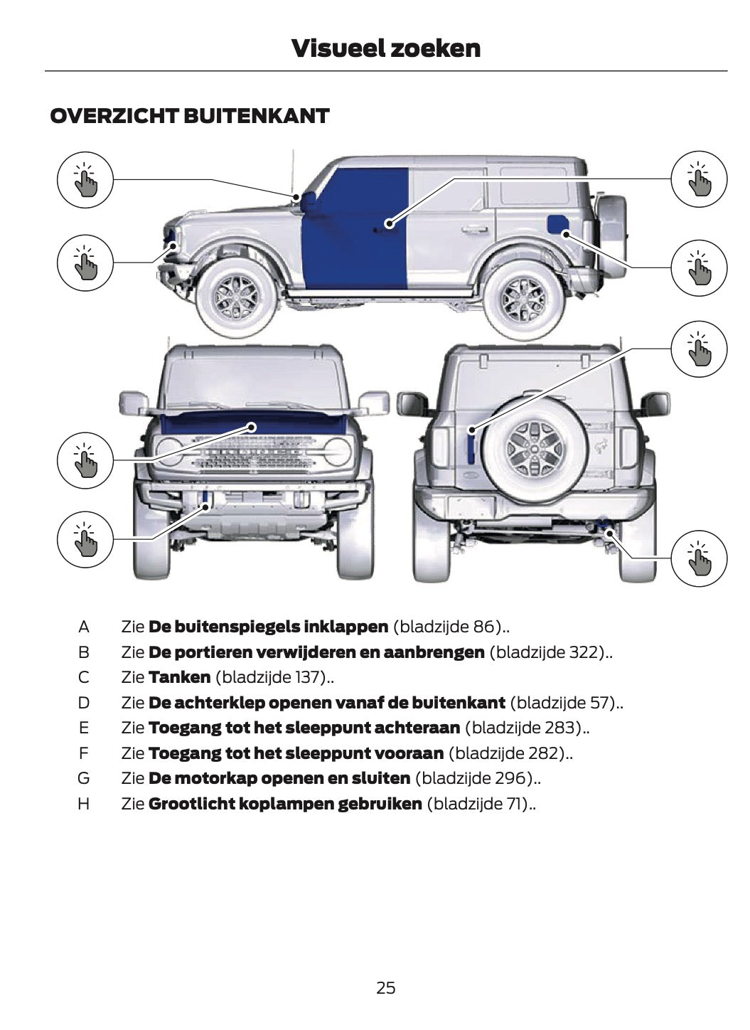 2024-2025 Ford Bronco Gebruikershandleiding | Nederlands