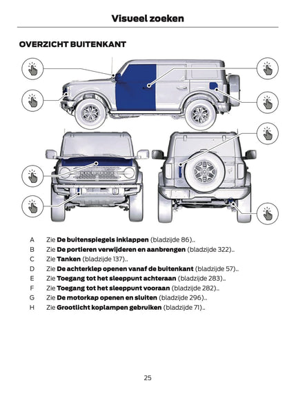 2024-2025 Ford Bronco Gebruikershandleiding | Nederlands