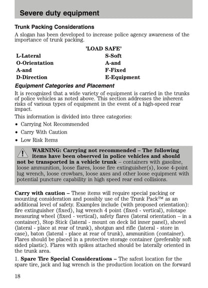 2009-2011 Ford Crown Victoria Police Fleet Supplement Manual | English US