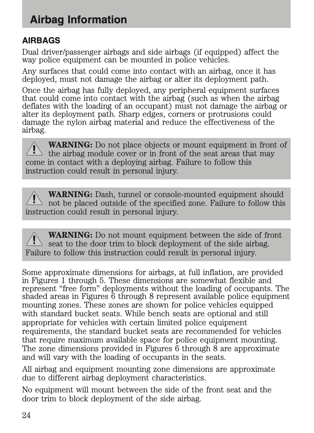 2009-2011 Ford Crown Victoria Police Fleet Supplement Manual | English US