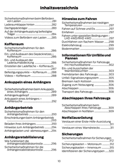 2024-2025 Ford Explorer Owner's Manual | German