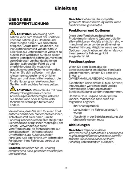 2024-2025 Ford Explorer Owner's Manual | German