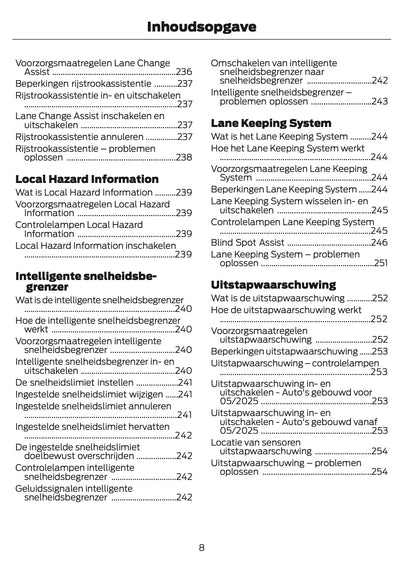 2024-2025 Ford Explorer Owner's Manual | Dutch