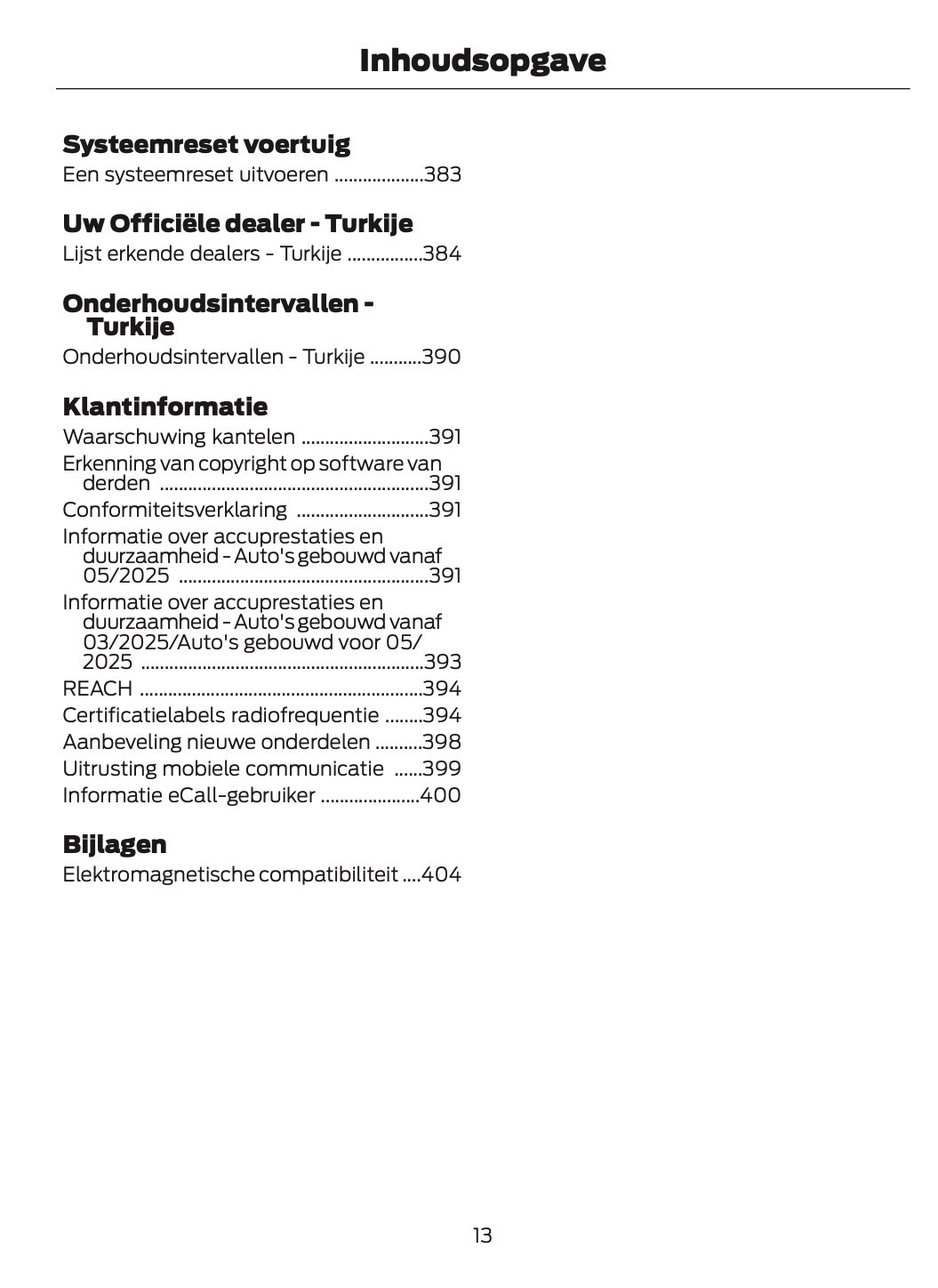 2024-2025 Ford Explorer Owner's Manual | Dutch