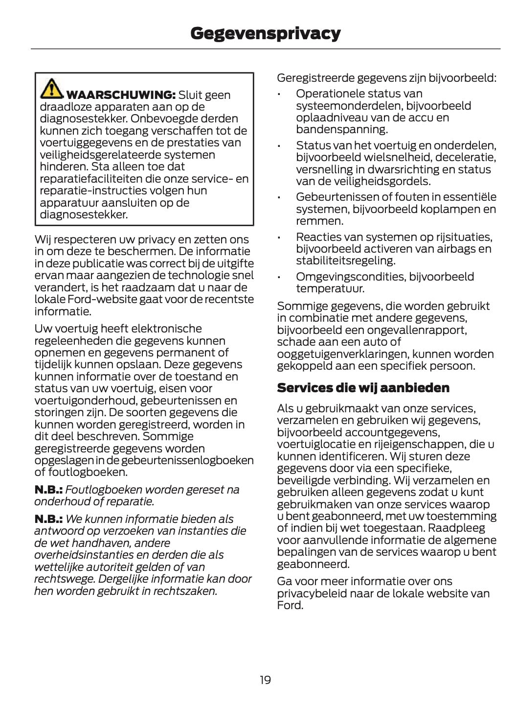 2024-2025 Ford Explorer Owner's Manual | Dutch