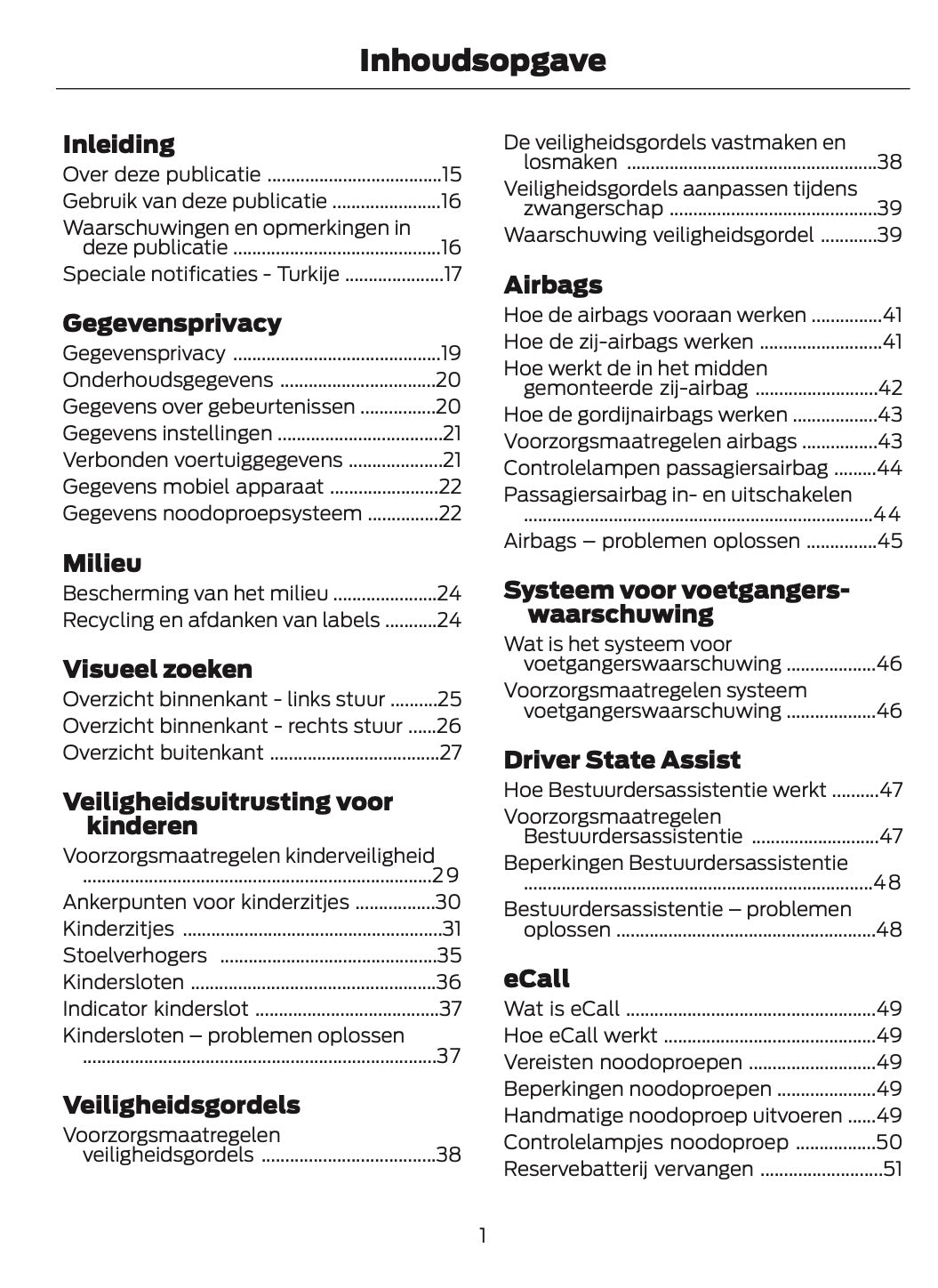 2024-2025 Ford Explorer Owner's Manual | Dutch