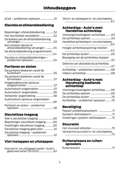 2024-2025 Ford Explorer Owner's Manual | Dutch
