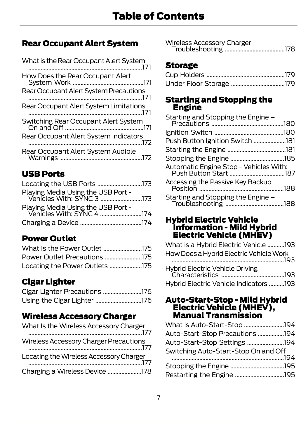 2023-2024 Ford Focus Owner's Manual | English