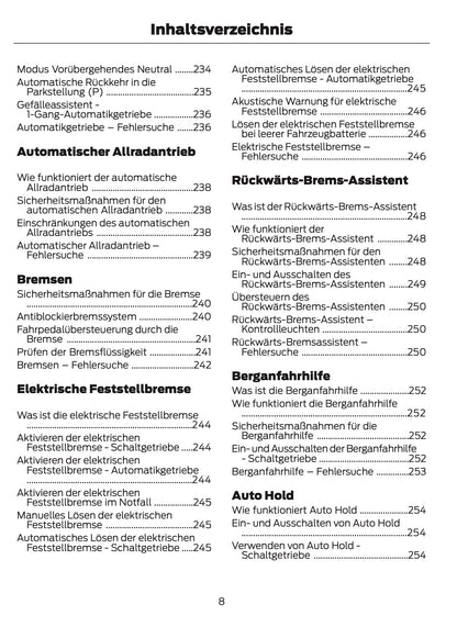 2024-2025 Ford Kuga Bedienungsanleitung | Deutsch