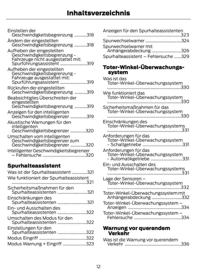 2024-2025 Ford Kuga Bedienungsanleitung | Deutsch
