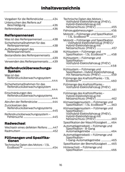 2024-2025 Ford Kuga Bedienungsanleitung | Deutsch