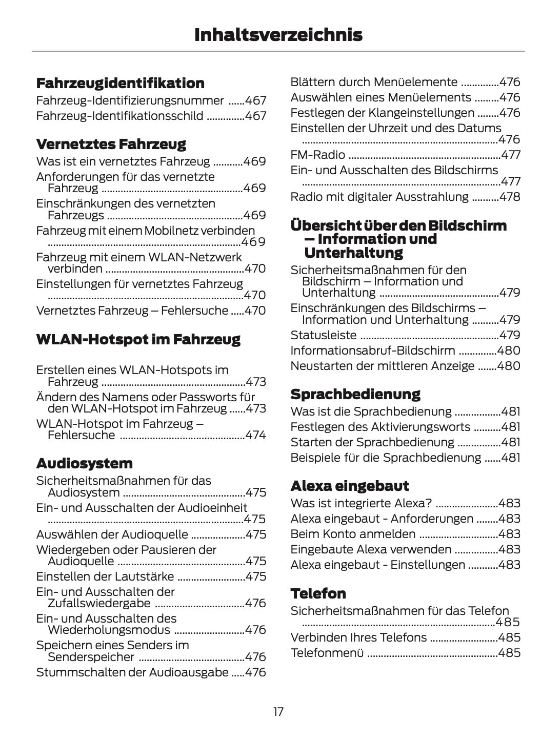 2024-2025 Ford Kuga Bedienungsanleitung | Deutsch