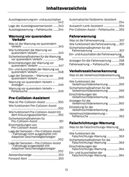 2025-2026 Ford Kuga Bedienungsanleitung | Deutsch