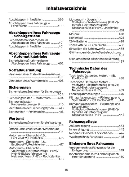 2025-2026 Ford Kuga Bedienungsanleitung | Deutsch