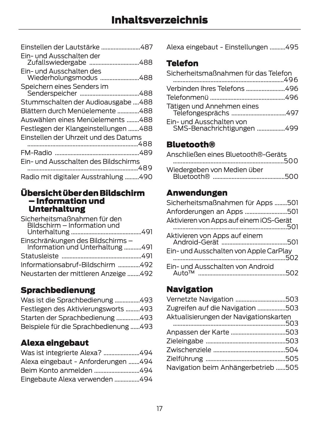 2025-2026 Ford Kuga Bedienungsanleitung | Deutsch